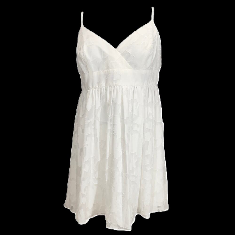 Jules & Cleo White Jacquard A‑Line Dress NWT + Bonus Bridal Garment Bag